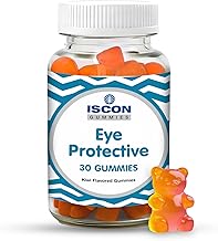 ISCON LIFE SCIENCES Eyes Protective Gummies Natural Eye Health Support with Lutein, Zeaxanthin & Vitamin A Protects Vision & Reduces Eye Strain 30 Gummies