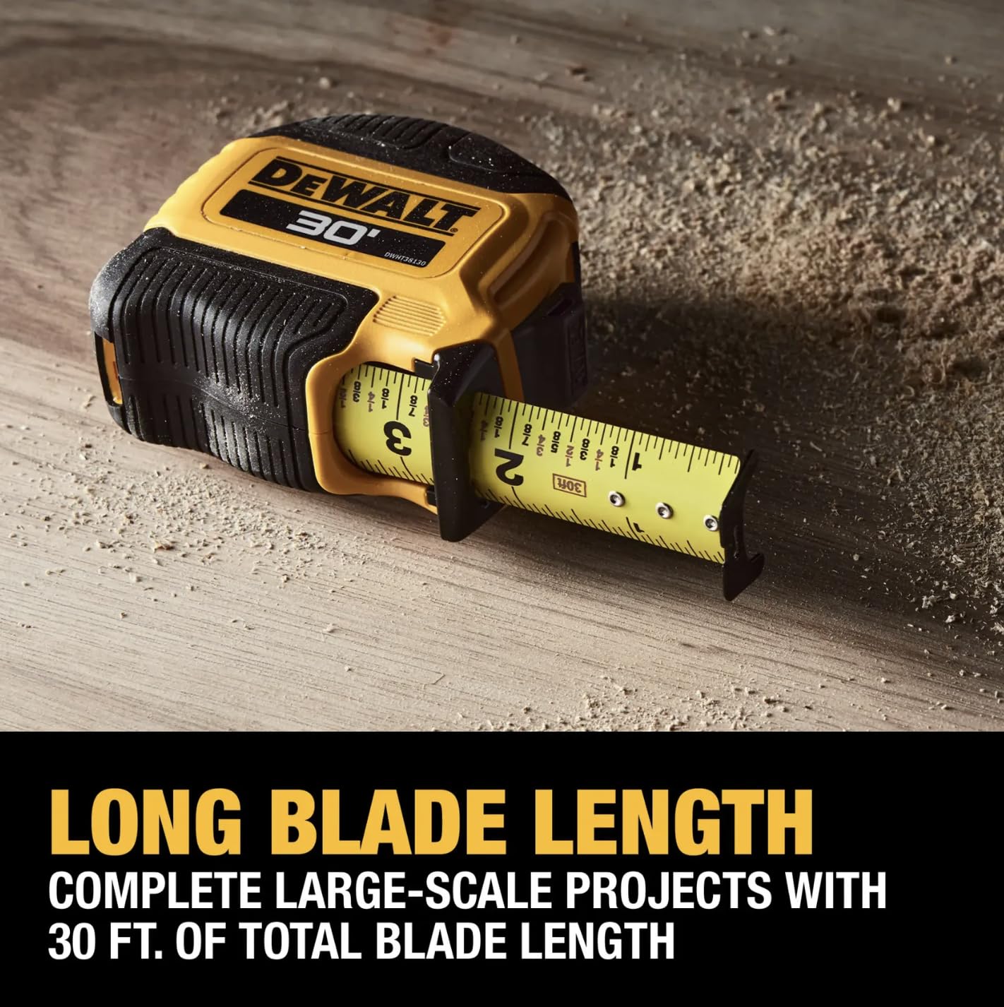 DEWALT, DWHT38130S, Atomic Compact Series, Cinta métrica de 9 m