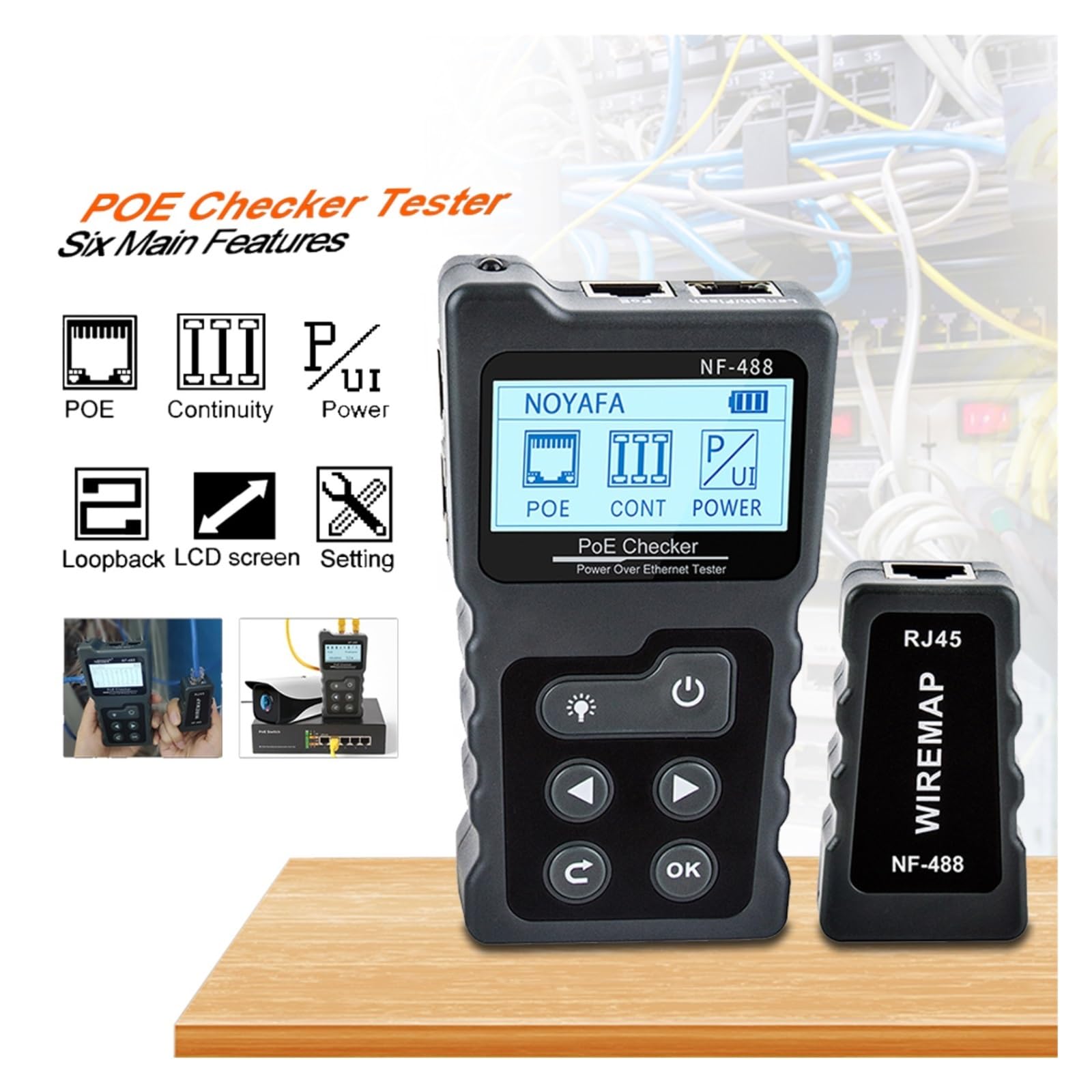 Netzwerkprüfer LAN-Kabeltester Loop-Test-Tool Leicht Und Tragbar