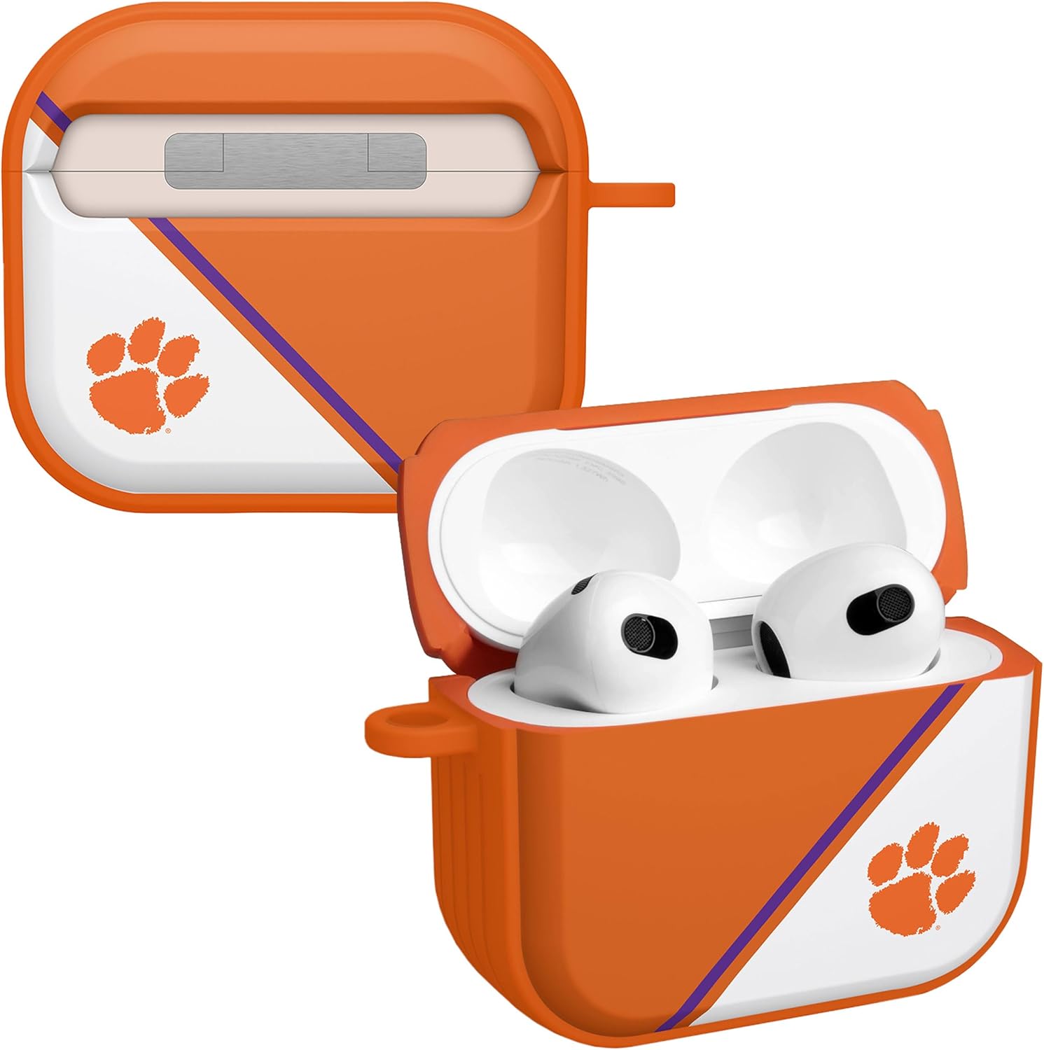 Affinity Bands Clemson Tigers HDX Case Cover Compatible with Apple AirPods Gen 3 (Classic)
