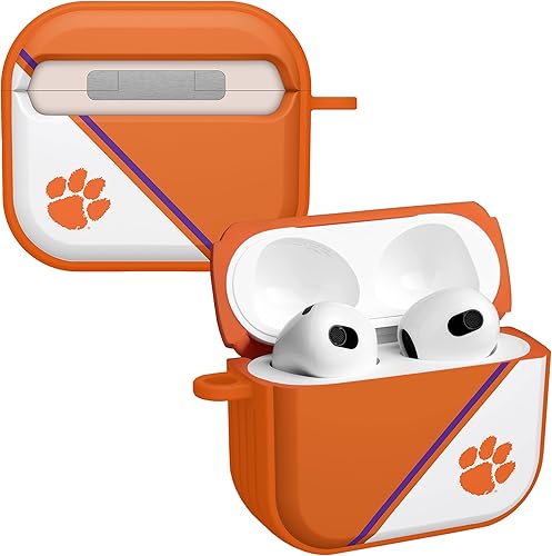 Miniatura 5 de AFFINITY BANDS Clemson Tigers Camo HDX - Funda compatible con Apple AirPods Generaciones 1 y 2 Camo,Champion Series,Clásico,Clemson