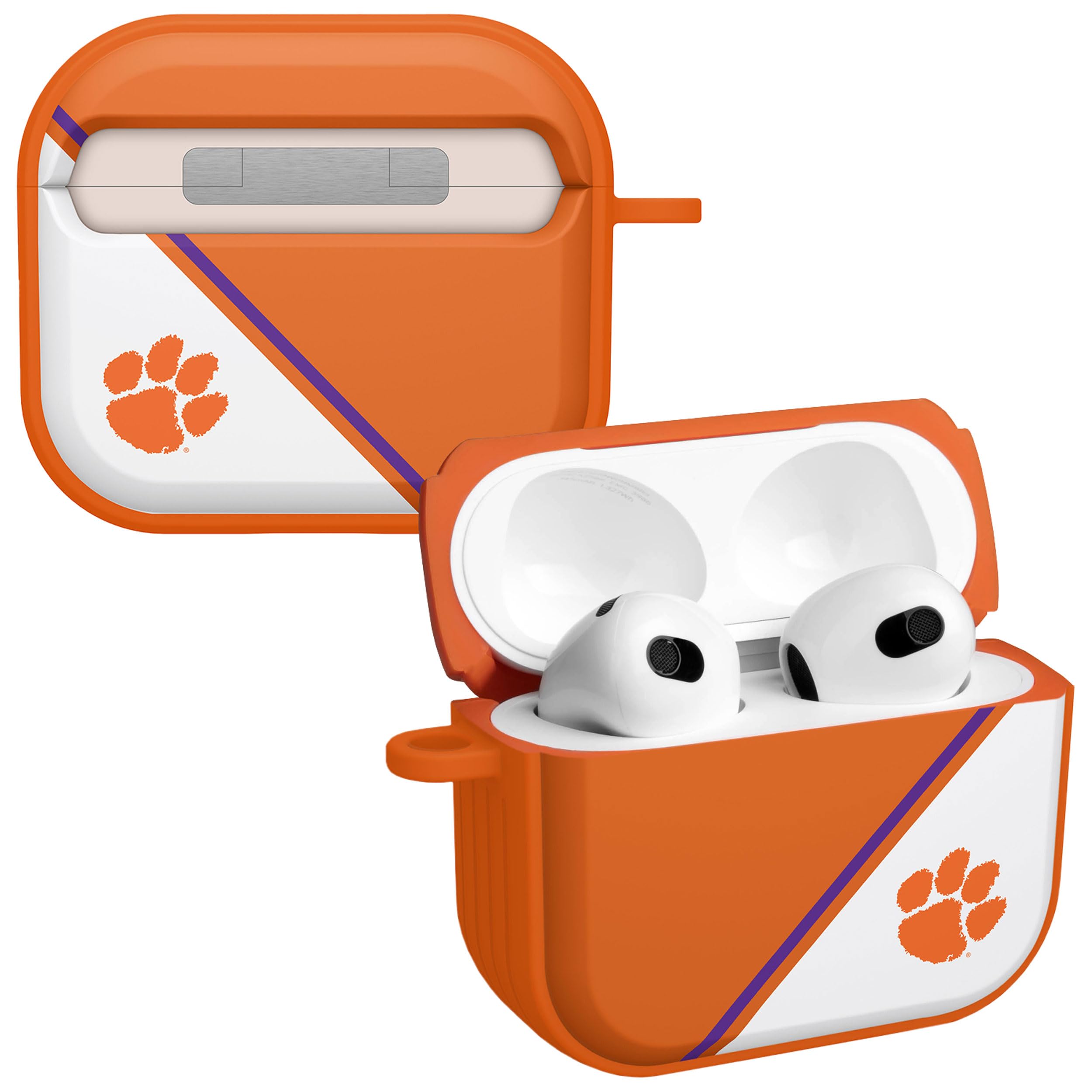 Affinity Bands Clemson Tigers Champion Series HDX Case Cover Compatible with Apple AirPods Generation 3