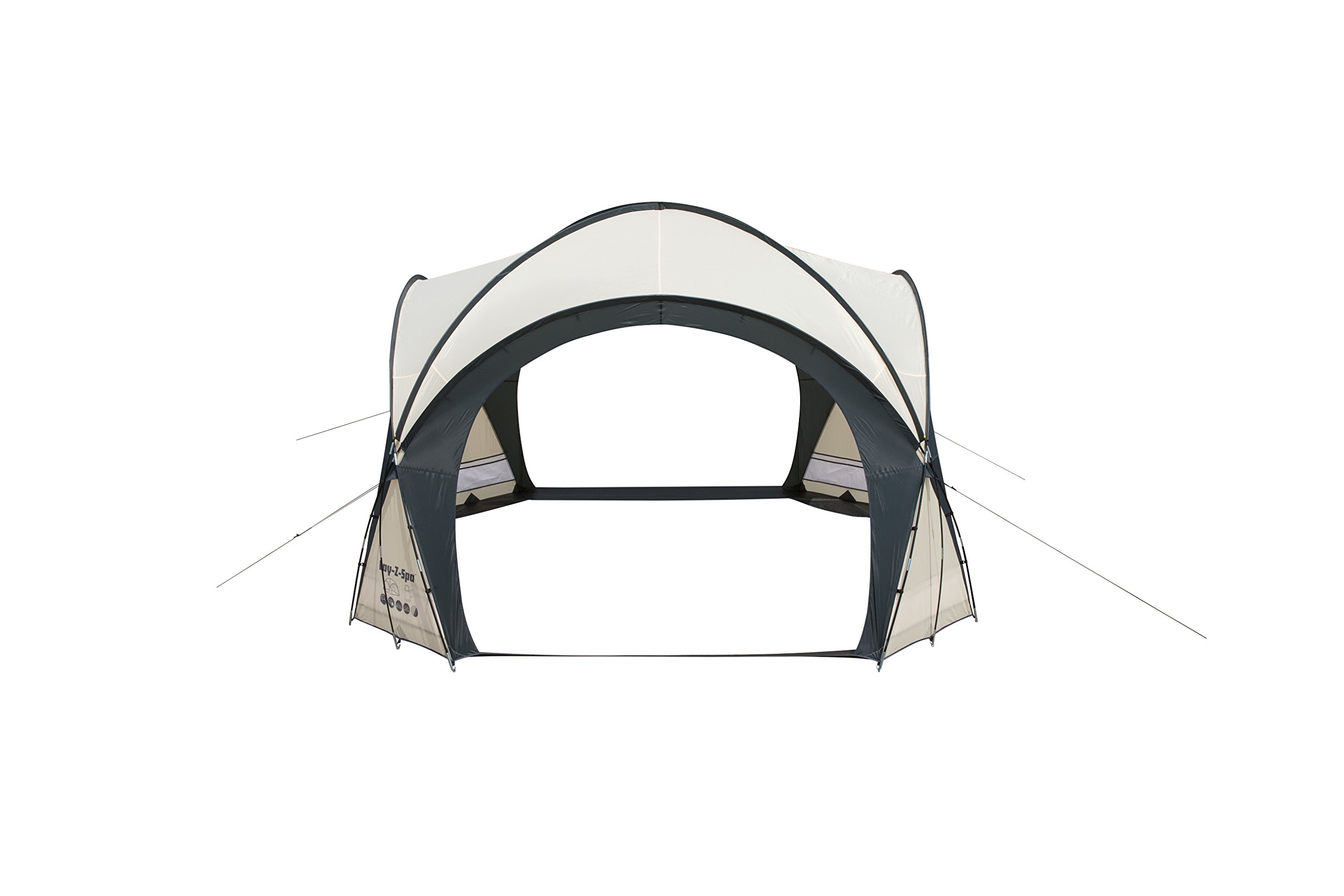 Bestway Lay-Z-Spa Pavillon, weiß-grau, 390 x 390 x 255 cm, 58460-05