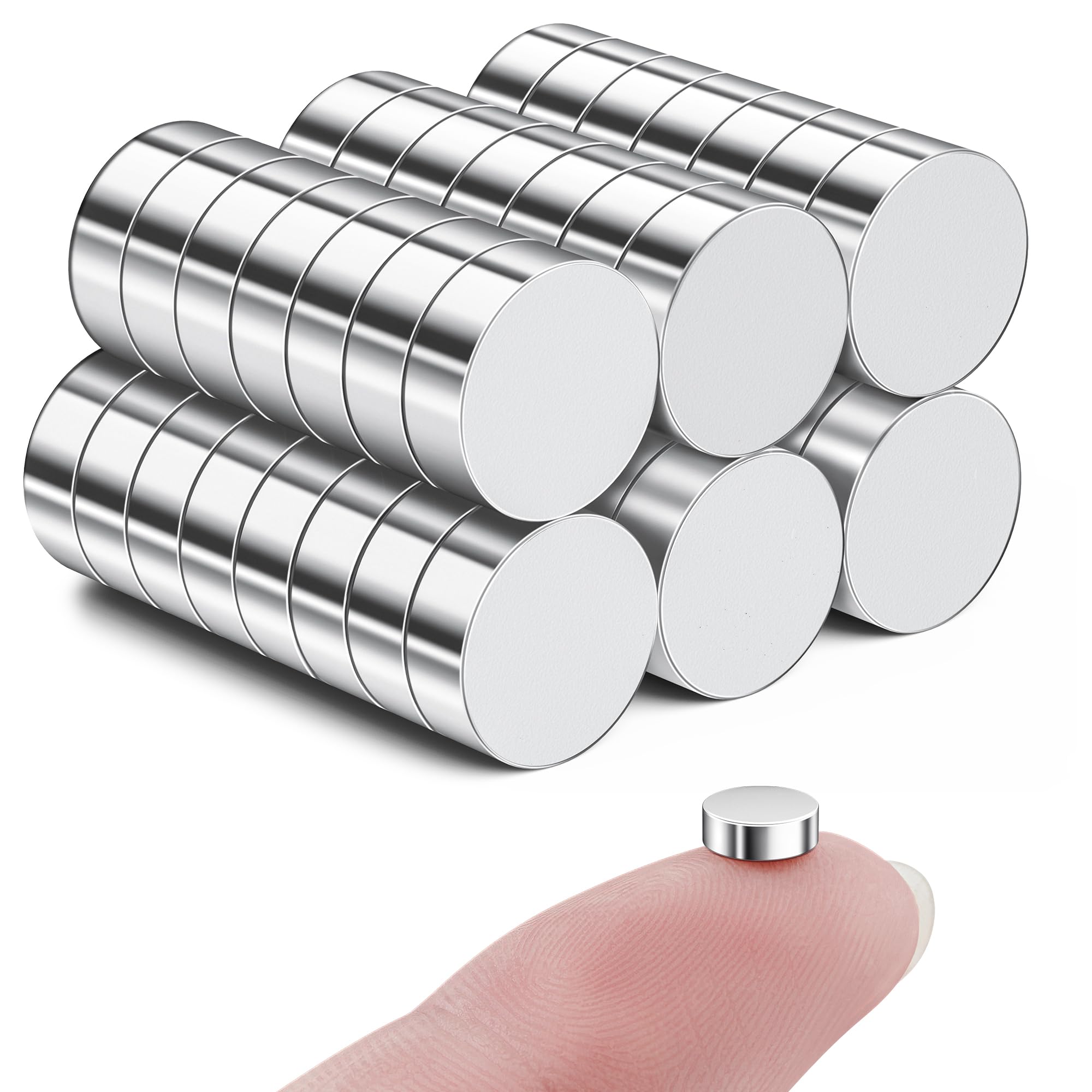 SMARTAKE 45 Pcs Refrigerator Magnets Review: Small Silver Magnets for Everyday Use