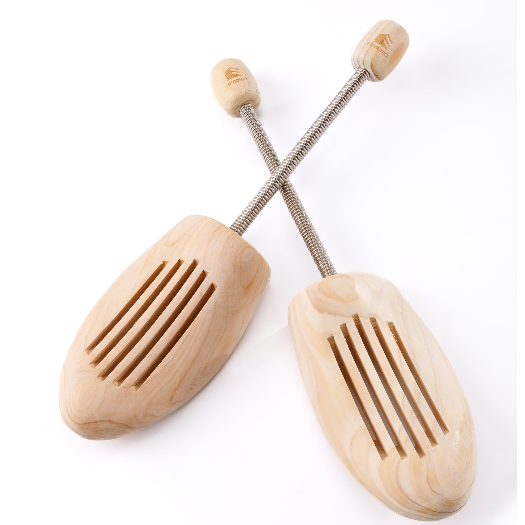 Adjustable Wood Shoe Trees With Spring,Wooden Shoes Tree For Men &Women,Shoe Shaped Shoe Lasts Wooden Shoe Stretcher