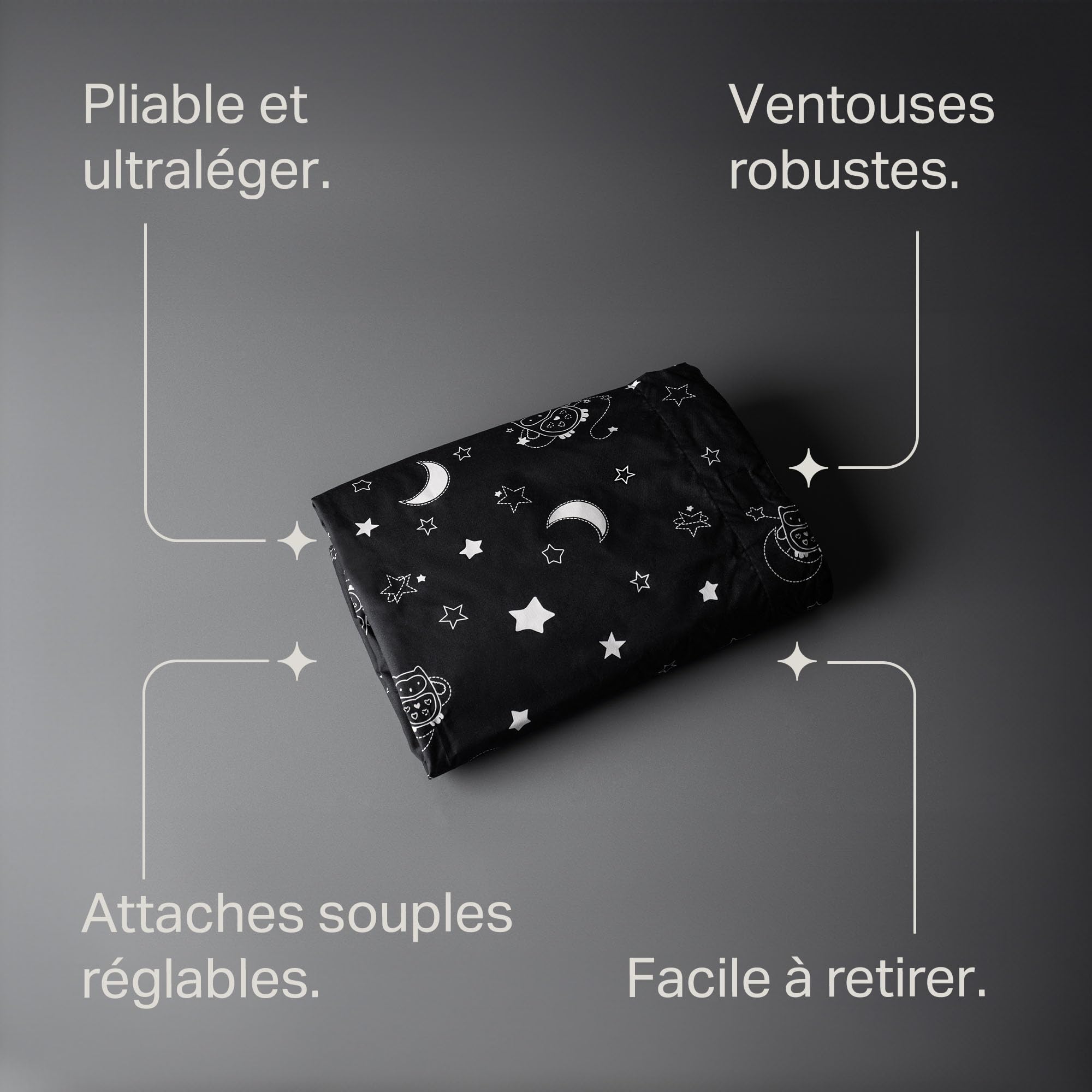 Tommee Tippee Rideau Occultant GRO-Anywhere Blind Ollie la Chouette, Portable, Léger, 130 x 198 cm