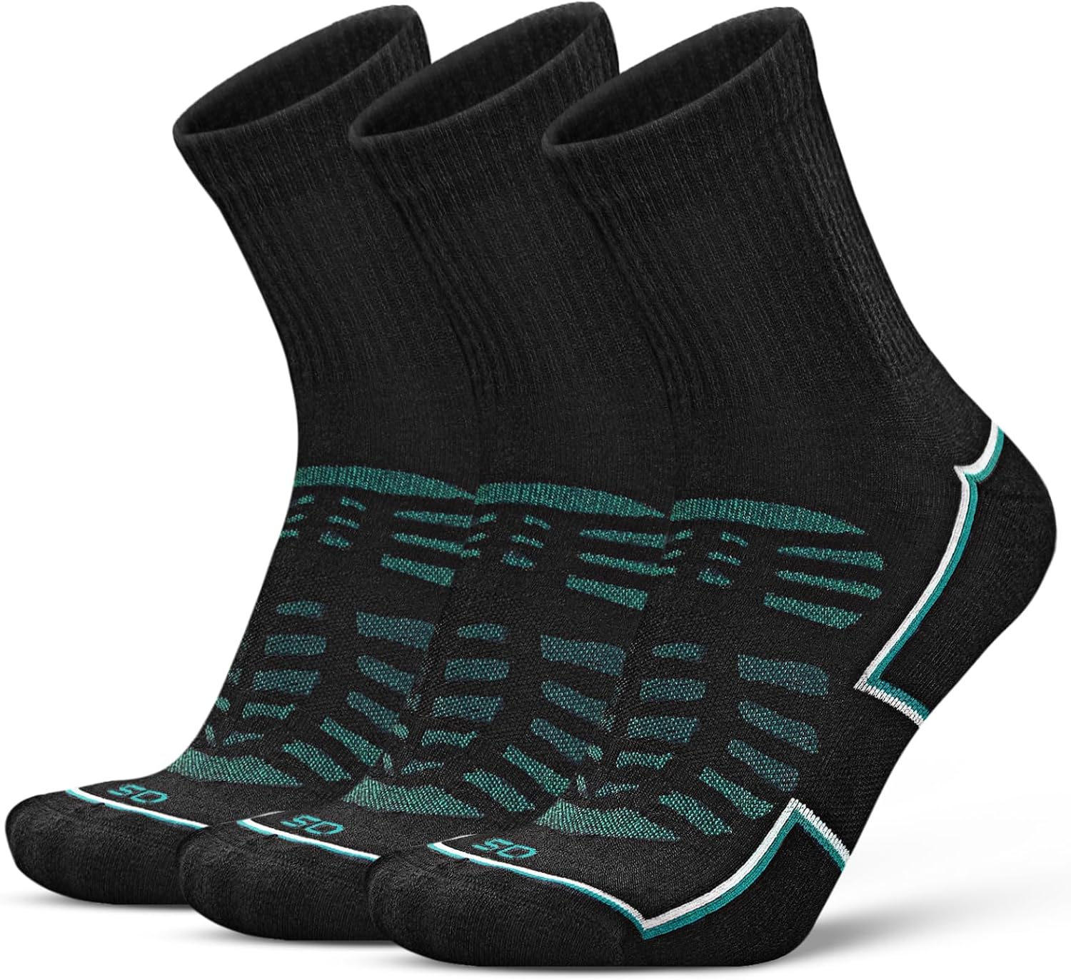 Socks Daze 3 Pack Quarter Thin Merino Wool Blend Running Socks Mens Womens Low Cut Light Cushion Ankle Walking Wool Socks