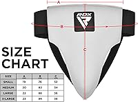 Vista 4 de RDX Protector de ingle para boxeo, Muay Thai, Kickboxing y entrenamiento de MMA, Maya Hide Leather Abdo Gear para artes marciales, protector