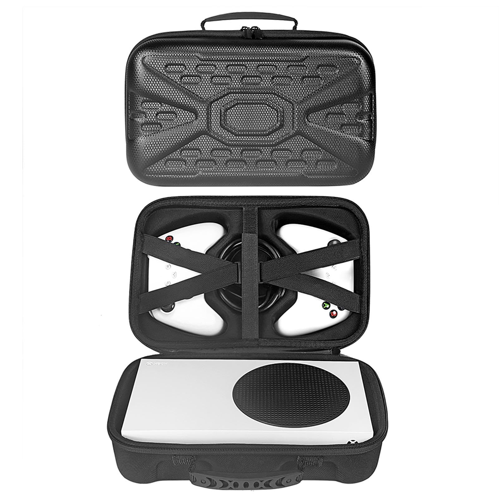 ZEZEFUFU EVA twarda torba do przechowywania do konsoli do gier Xbox Series S, akcesoria podróżne do torby do przechowywania