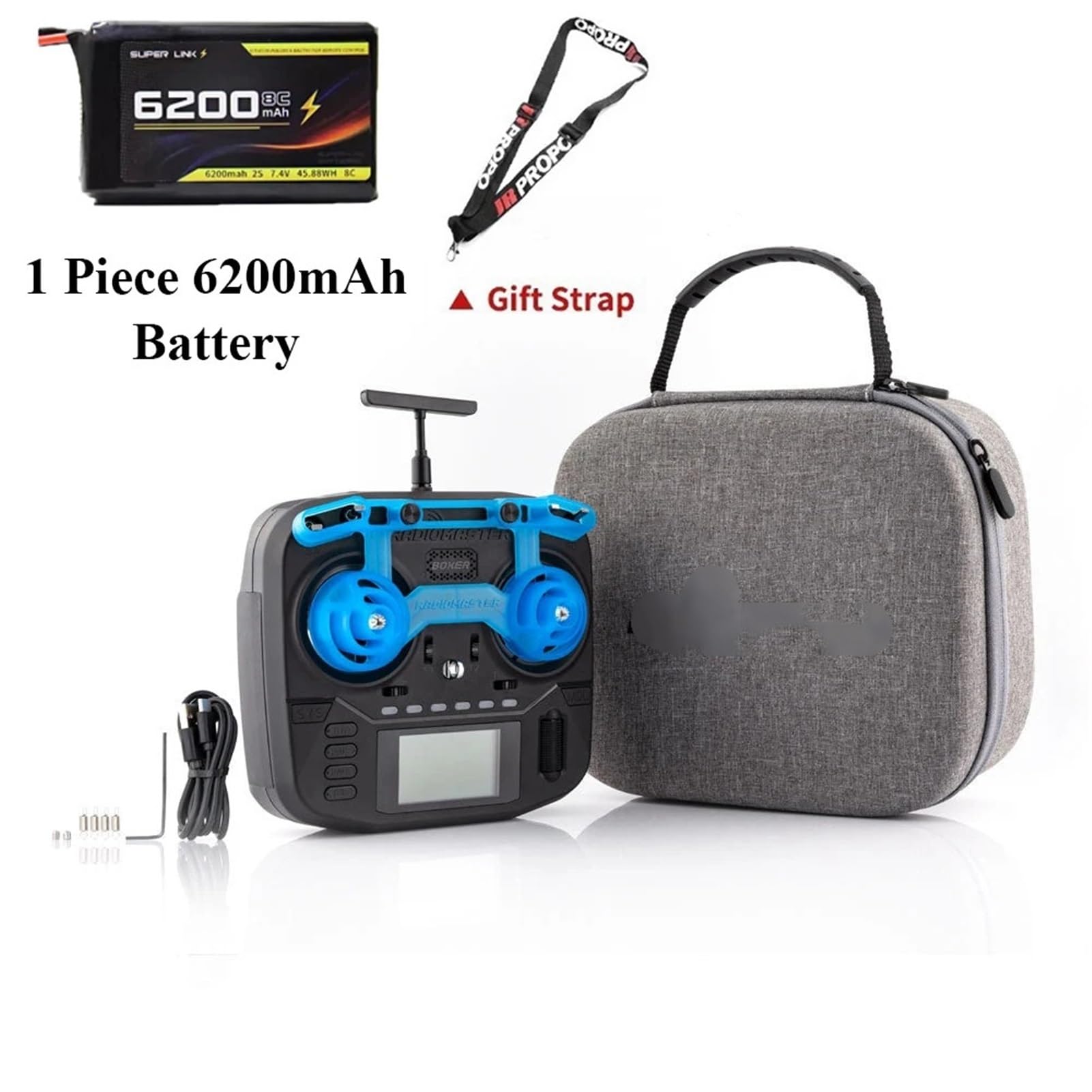 Drone， Radiocomando M2 FCC/LBT 4 in 1 ELRS 2.4G 16 canali Gimbal Trasmettitore EdgeTX, compatibile con drone FPV(ELRS M2 LBT(EU) 6200)