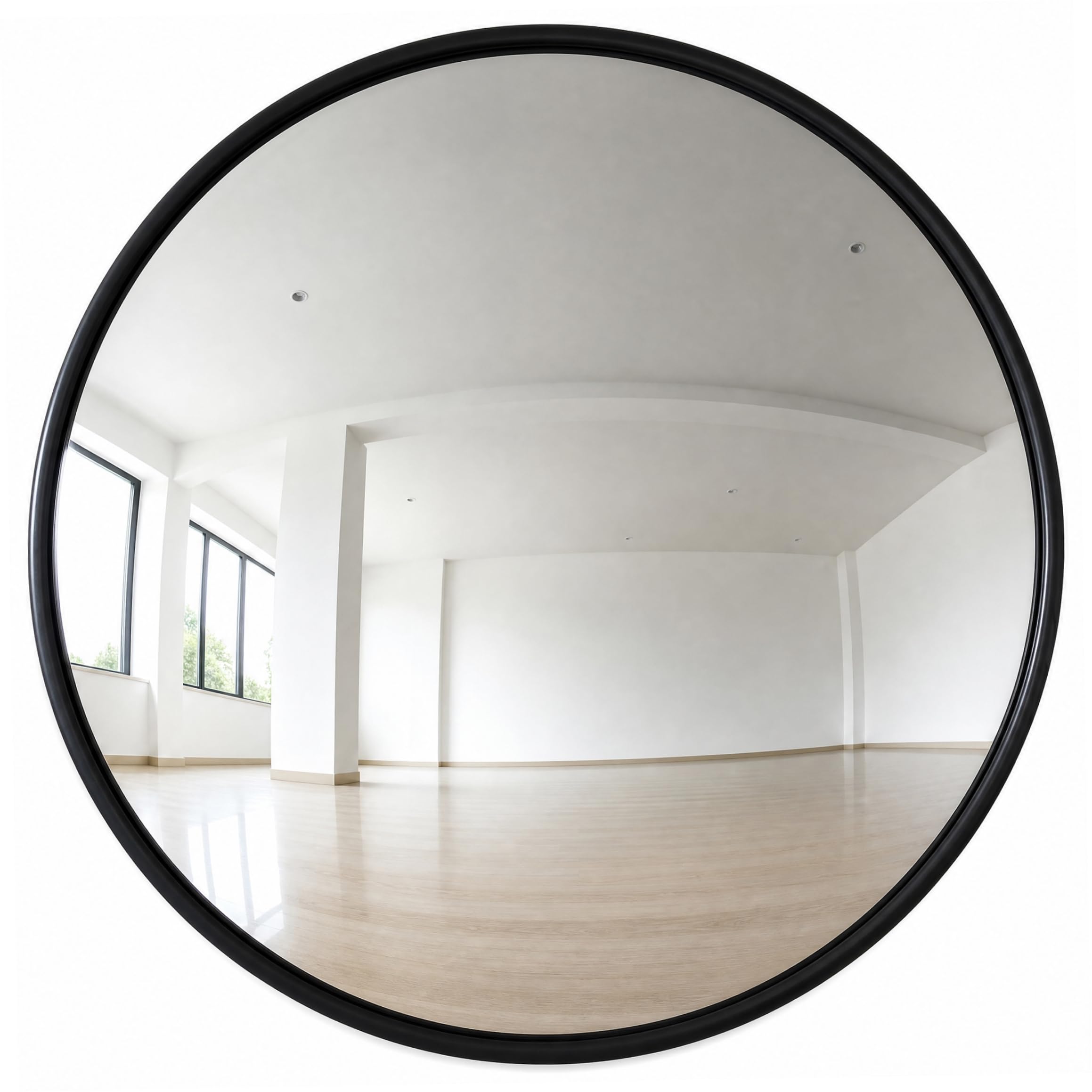 Specchio convesso, Specchio grandangolare per garage Specchi curvi per punti ciechi regolabili per garage, ingressi, 24 pollici