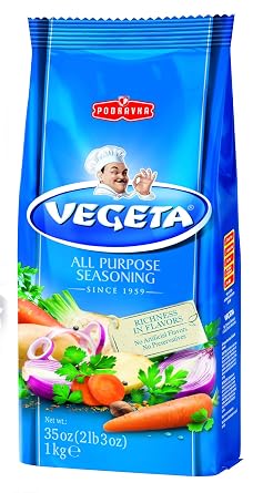 Podravka Vegeta Gourmet Seasoning and Soup Mix, 35 oz 1 kg Bag