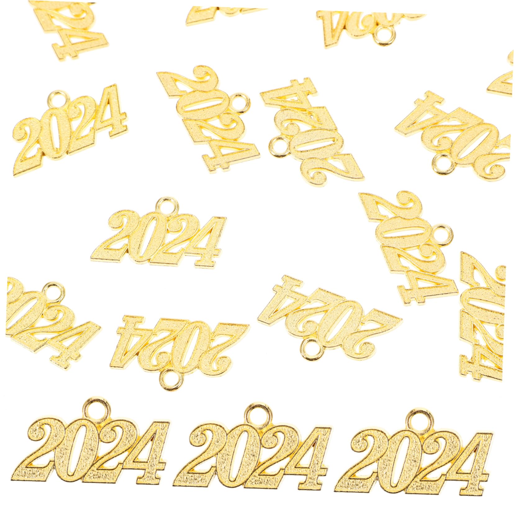 Angoily 150 Piezas Dijes Colgantes Hacer Pulseras y Collares DIY Charms de Metal Dorado para Manualidades de Graduación Adornos Versátiles para Bisutería y Llaveros