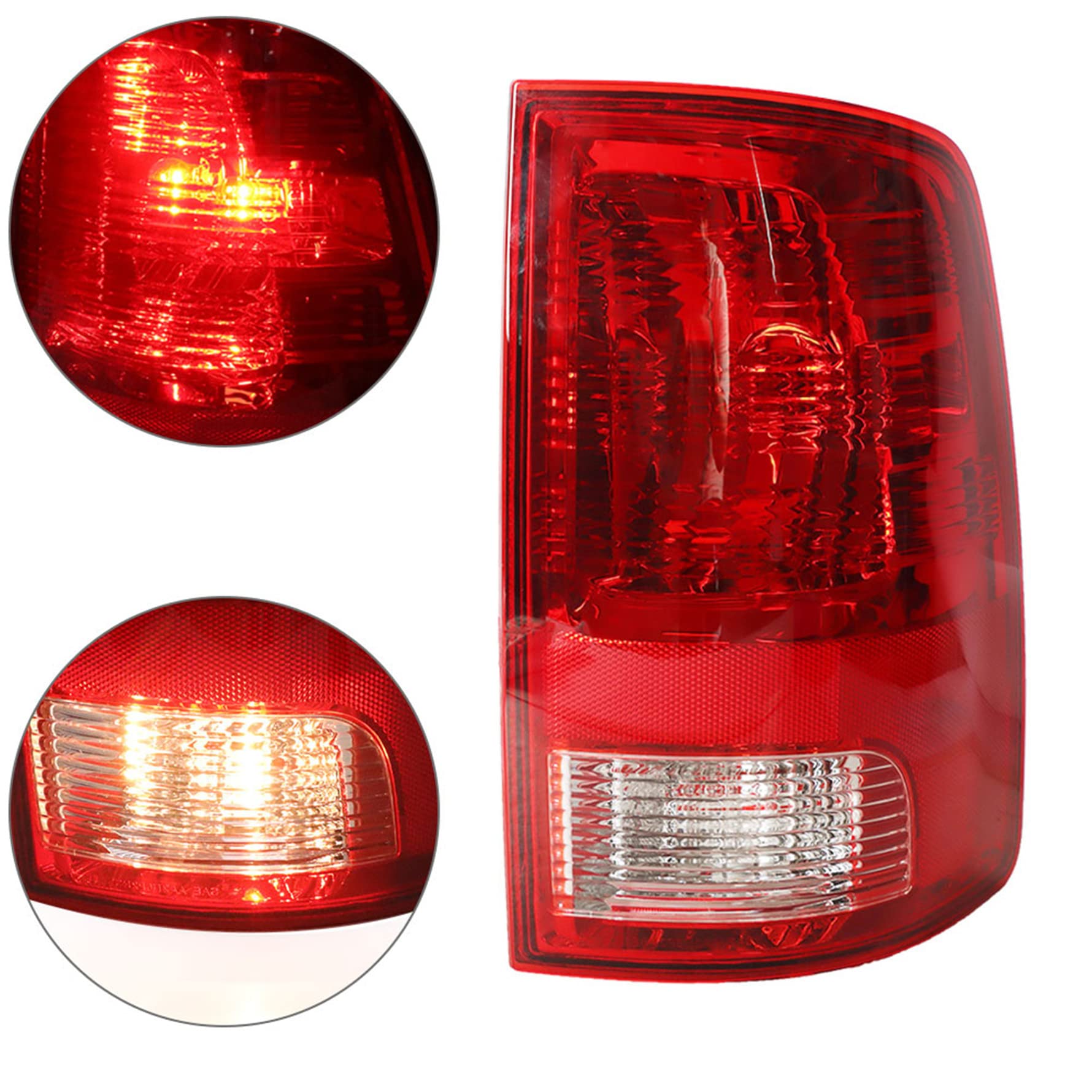 munirater Rear Right Tail Light Assembly Replacement for Ram 2009-2020 Pickup Truck Passenger Side 55277414AF
