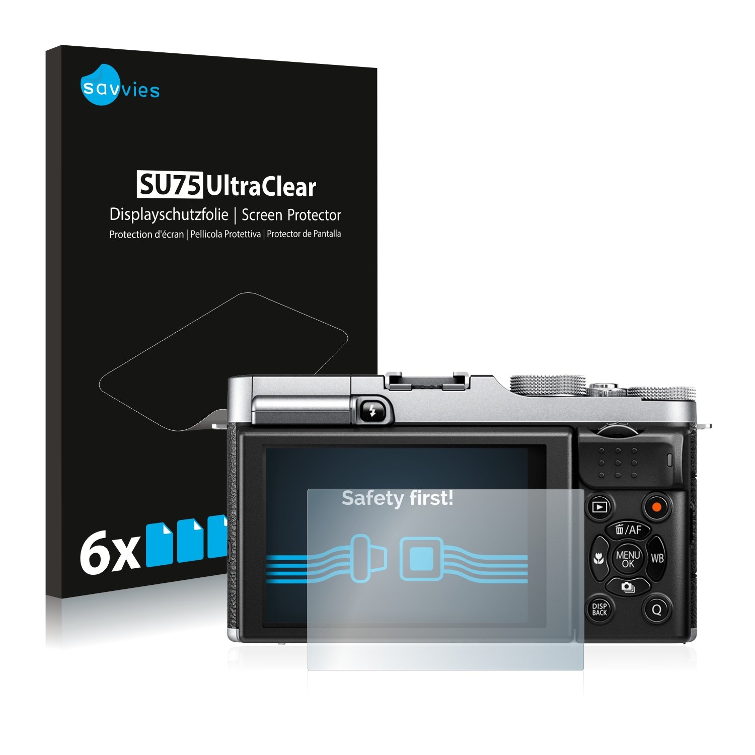 Savvies 6er Pack Displayschutzfolie Für Fujifilm X-M1 – Ultraklar, Kratzfest, Made In Germany