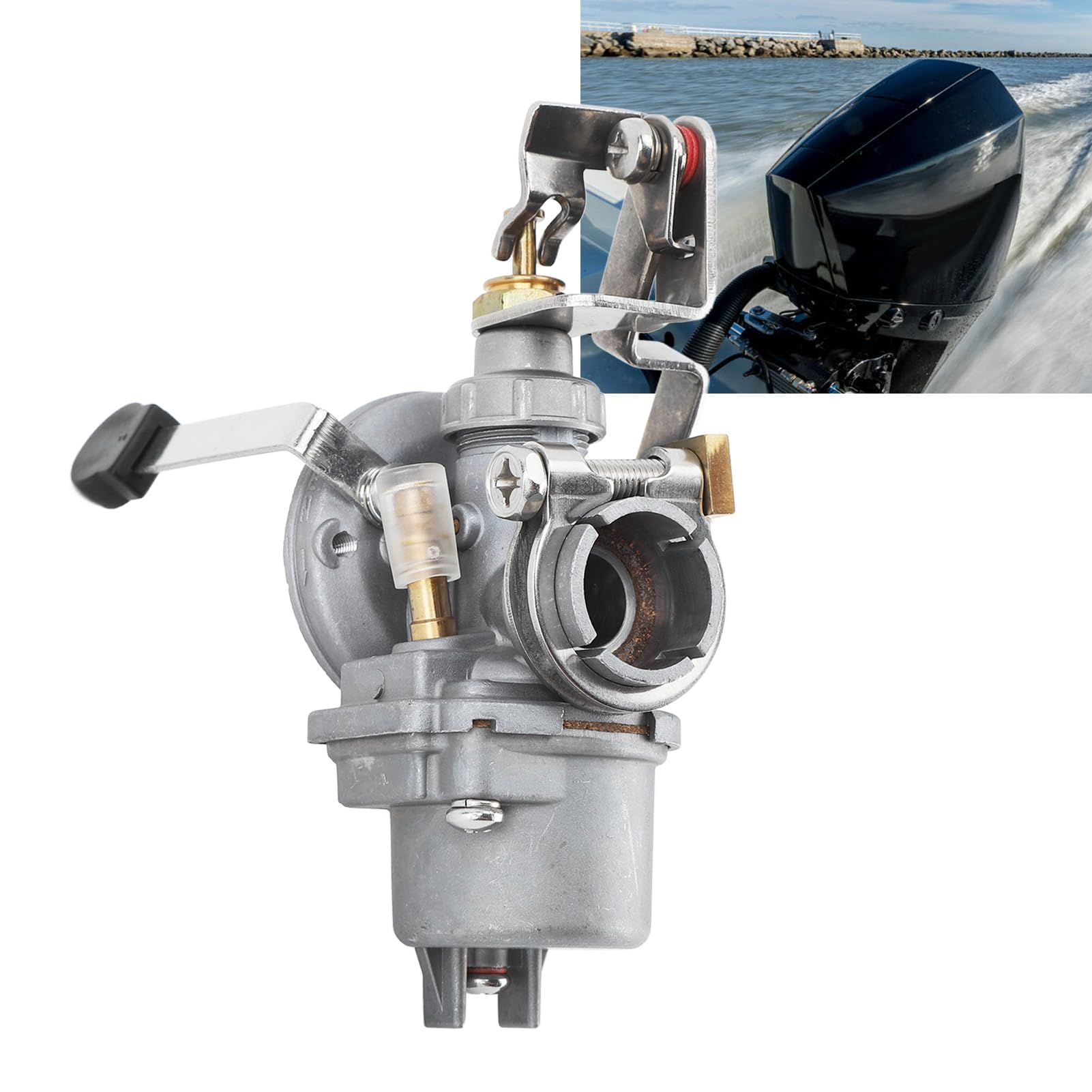 VGEBY Carburatore Fuoribordo, Carburatore Motore Fuoribordo per Tohatsu 2 Tempi 3,5 CV 2,5 CV 3D5 03100 3F0 03100