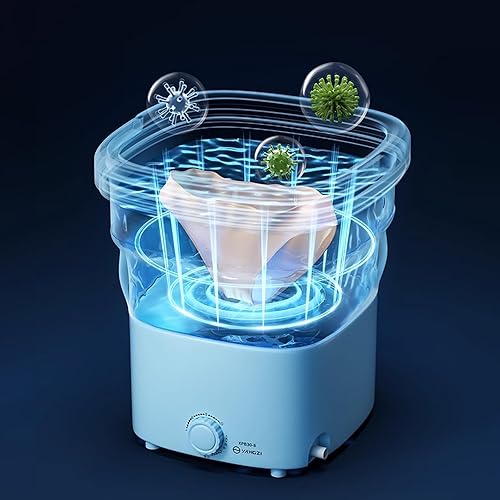 Miniatura 2 de Lavadora portátil, mini lavadora plegable de 20 litros con deshidratación, para ropa pequeña, diseño plegable ideal para hotel, hogar, apartamento,