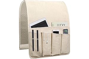 Sofa Caddy for Couch Armrest, Remote Holder & Bedside Caddy Organizer with...