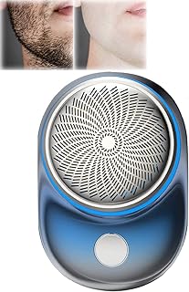 2023 Powerful Storm Shaver for Men, Powerful Storm Shaver, Mini-Shave Portable Electric Shaver, 2023 New Mini Shaver Portable Electric Shaver,Rechargeable USB Mini Shaver Electric Razor (Blue)