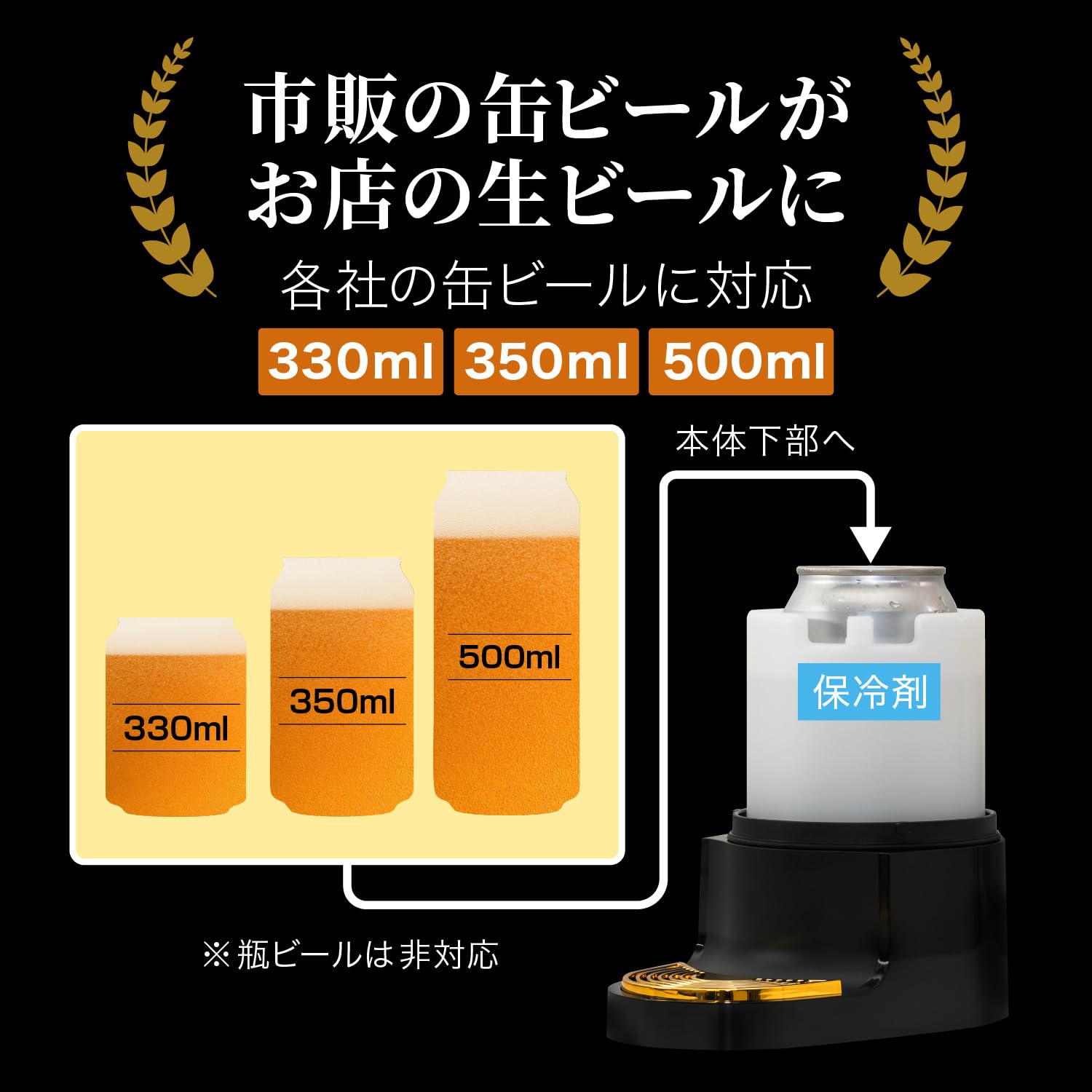 Amazon｜グリーンハウス ビールサーバー 泡を味わう 冷えたビールを