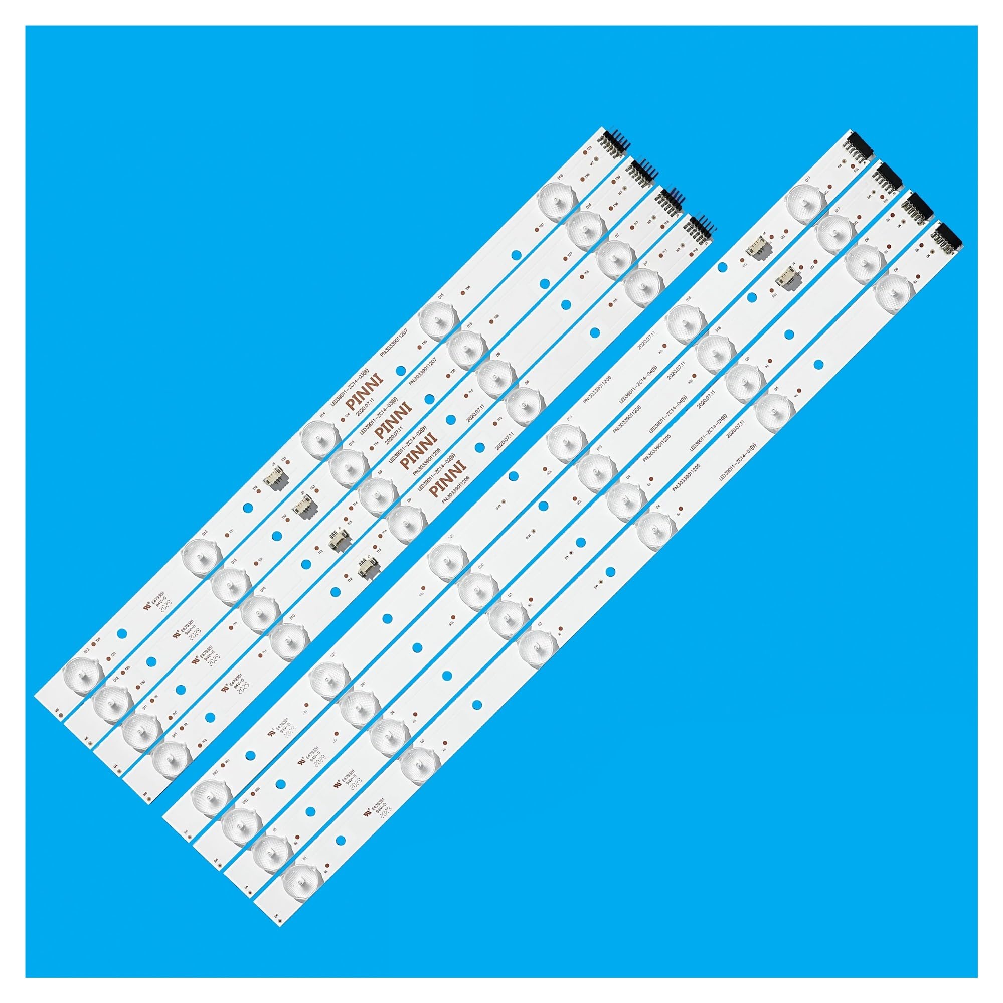YUEZUYIOU LED Backlight Strip for 39DU3000 LE39M600F LE39PW3 MTV-4028LT2 PLE-3903FHD LED39D11-ZC14 LED39D11-ZC14-01/02/03/04 V390HJ-P02