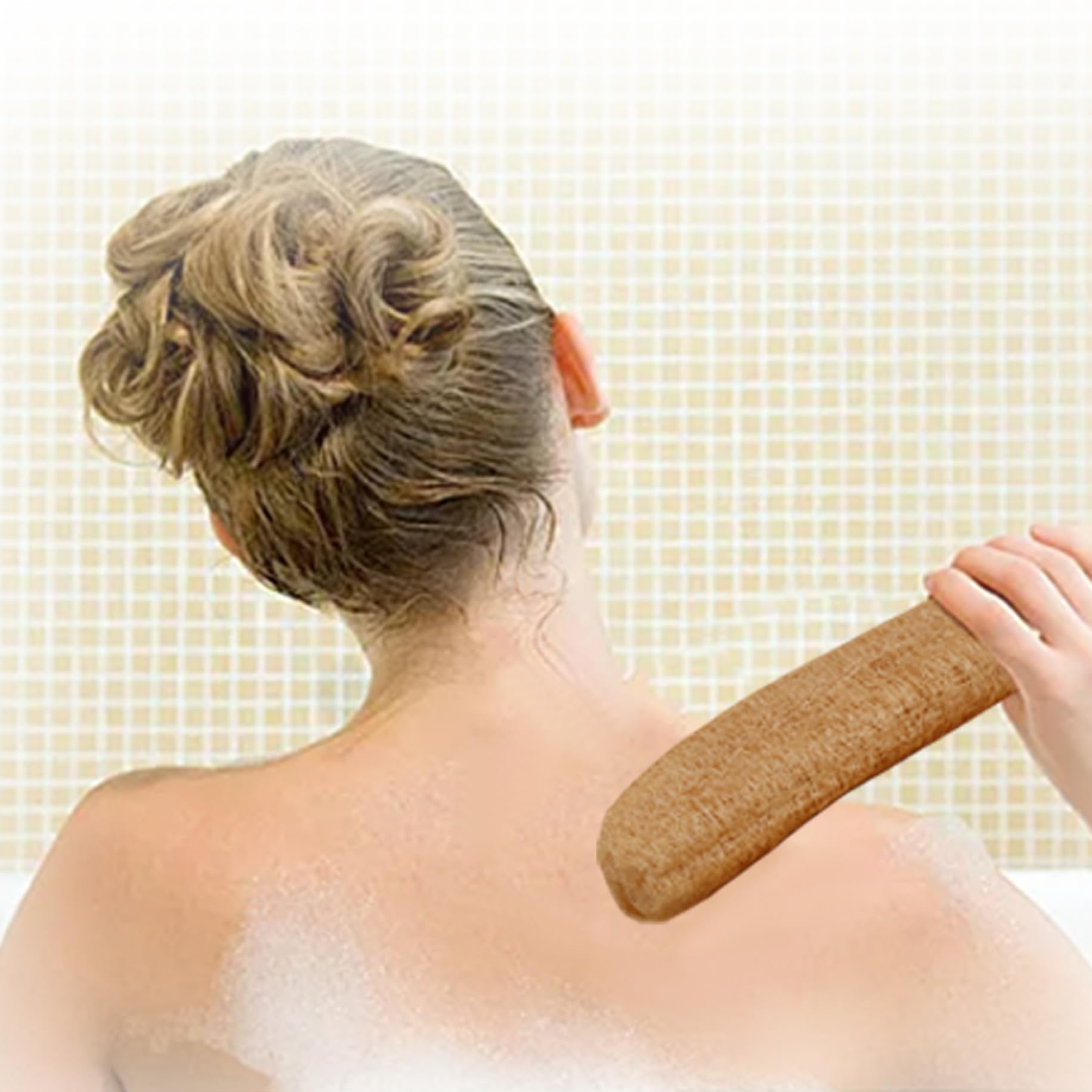 Luffa da doccia da 5 pezzi 12-16 pollici, spugna di luffa naturale biodegradabile esfoliante per il corpo per uomini e donne