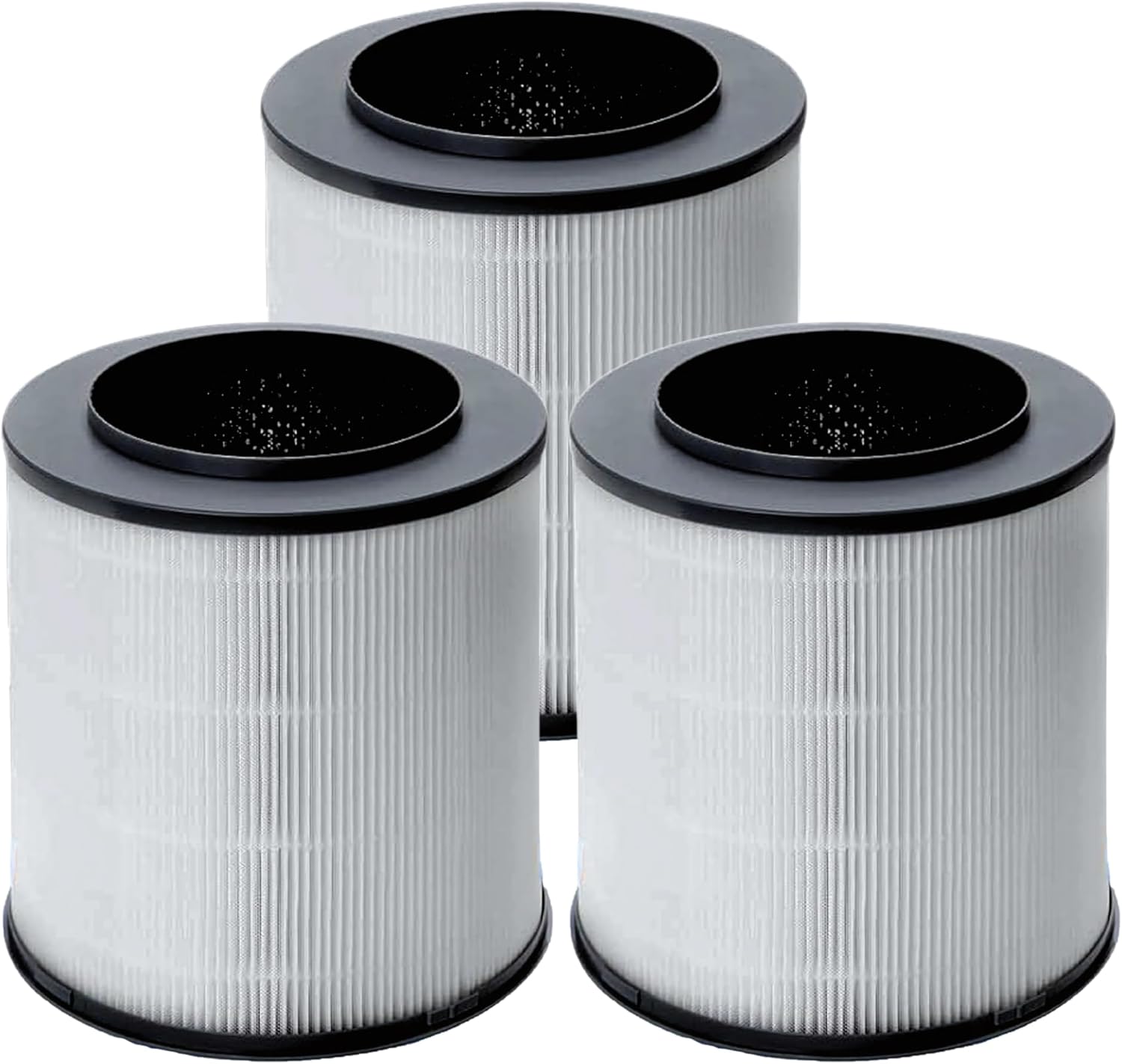 Nispira 12030 Replacement Filter for Clorox Air Purifier 11030 11031 Medium Room 3-in-1 True HEPA Activated Carbon Removes Smoke, VOCs, Odor. 3 Packs