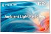 Valerion 120-inch Fresnel ALR Projector Screen, 16:9 Fixed Frame, Daylight Viewing, 1.8 Gain, 85% Ambient Light Rejection (Ceiling & Side), Compatible with Long Throw Projectors