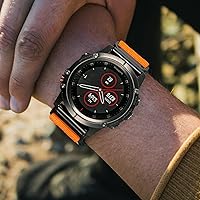 Vista 16 de Compatible con Garmin, correa deportiva de lona para reloj fēnix/precursor/enfoque/marq/quatix/instinct/D2/Tactix, correa de repuesto resistente