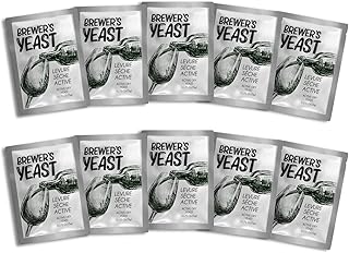 BAKE KING Brewer's Yeast for Making Wine 5gm | Fast Fermentation Wine Yeast | High Tolerance 15% V/V | 5 Sachets of 5gm Each