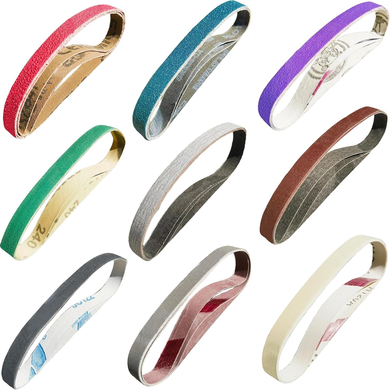 18 Pack 1 2 x 12 Replacement Sharpening Belt Kit for Work Sharp Knife Tool Sharpener WSKTS WSKTS-KT