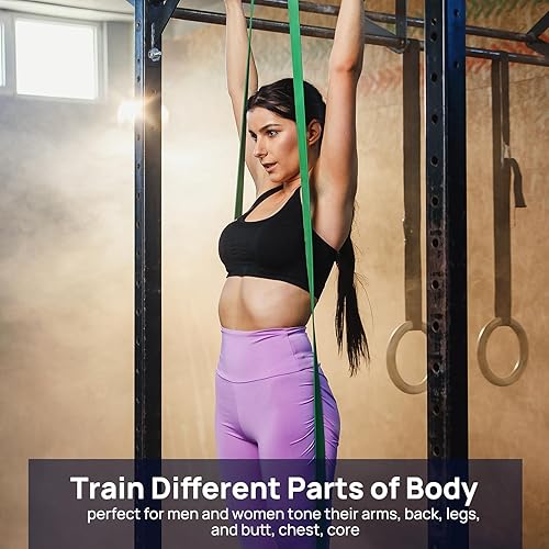 Miniatura 5 de Bandas de resistencia, bandas de asistencia para dominadas, bandas de entrenamiento, bandas de ejercicio electrónico, bandas de resistencia largas