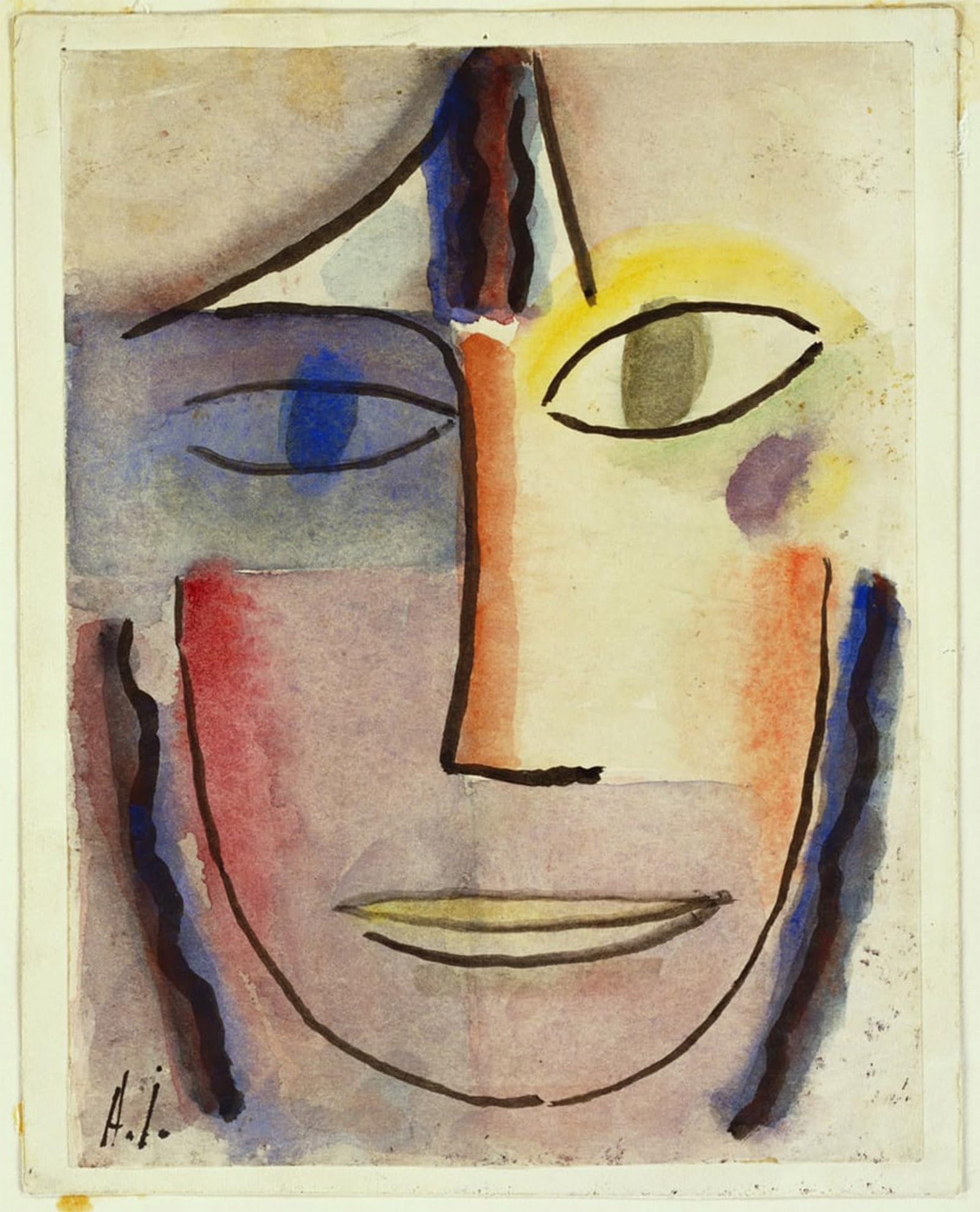 RZHRHJES Vintage Picture Wall Picture Painting Print Poster Head by Alexej Von Jawlensky Abstract Wall Art Painting for Home Decor 60x90cm