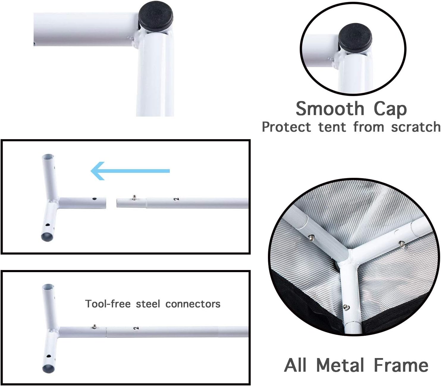 OmniHW Heavy Duty Grow Tent 24" x 48" x 60", 1680D Canvas Reflective Mylar Professional Indoor Growing Tents with Observation Window and Removable Floor Tray for Indoor Hydroponic Plant - 2' x 4'