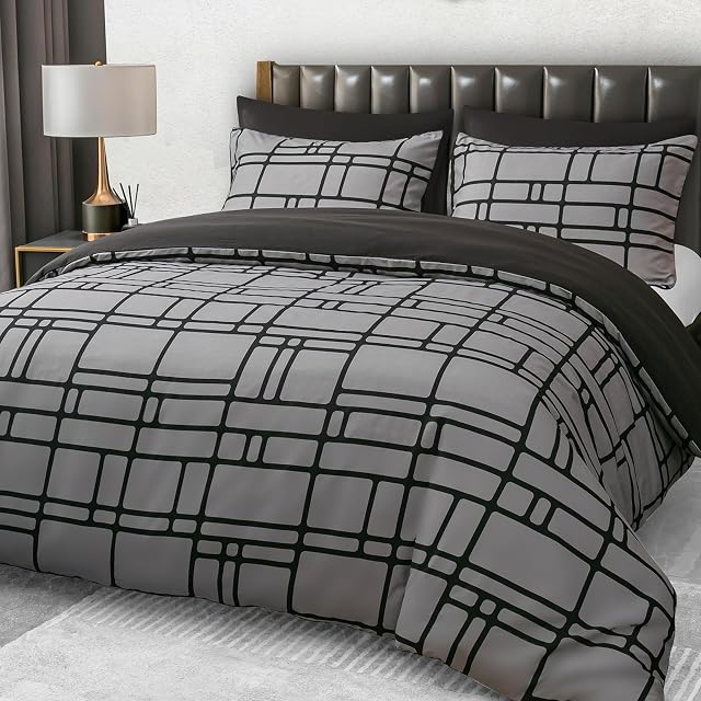 Pamposh Ensemble de housses à couette jumelée – Couvercle de duvet en microfibre de qualité supérieure Twin (68" x 90") avec fermeture à glissière – Léger, Respirant Twin XL Ensemble de couvertures de couettes – Ensemble lit double pour toutes les saisons