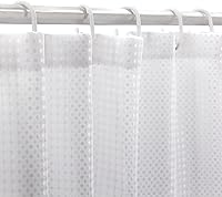 Vista 4 de BBiggood - Juego de cortinas de ducha estrechas negras degradadas, 36 x 72 pulgadas, cortina de ducha pequeña de 36 pulgadas, juego de cortinas