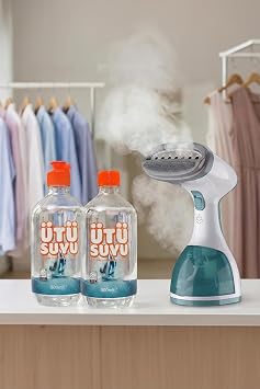 Zahmetsiz, Kolay ve Hızlı Ütüleme 2 Adet 500 ml - Ütü, Buhar Kazanlı Ütü ve Kırışık Giderici Ütüler Için | Zahmetsiz, Kolay ve Hızlı Ütüleme | %0 Kimyasal
