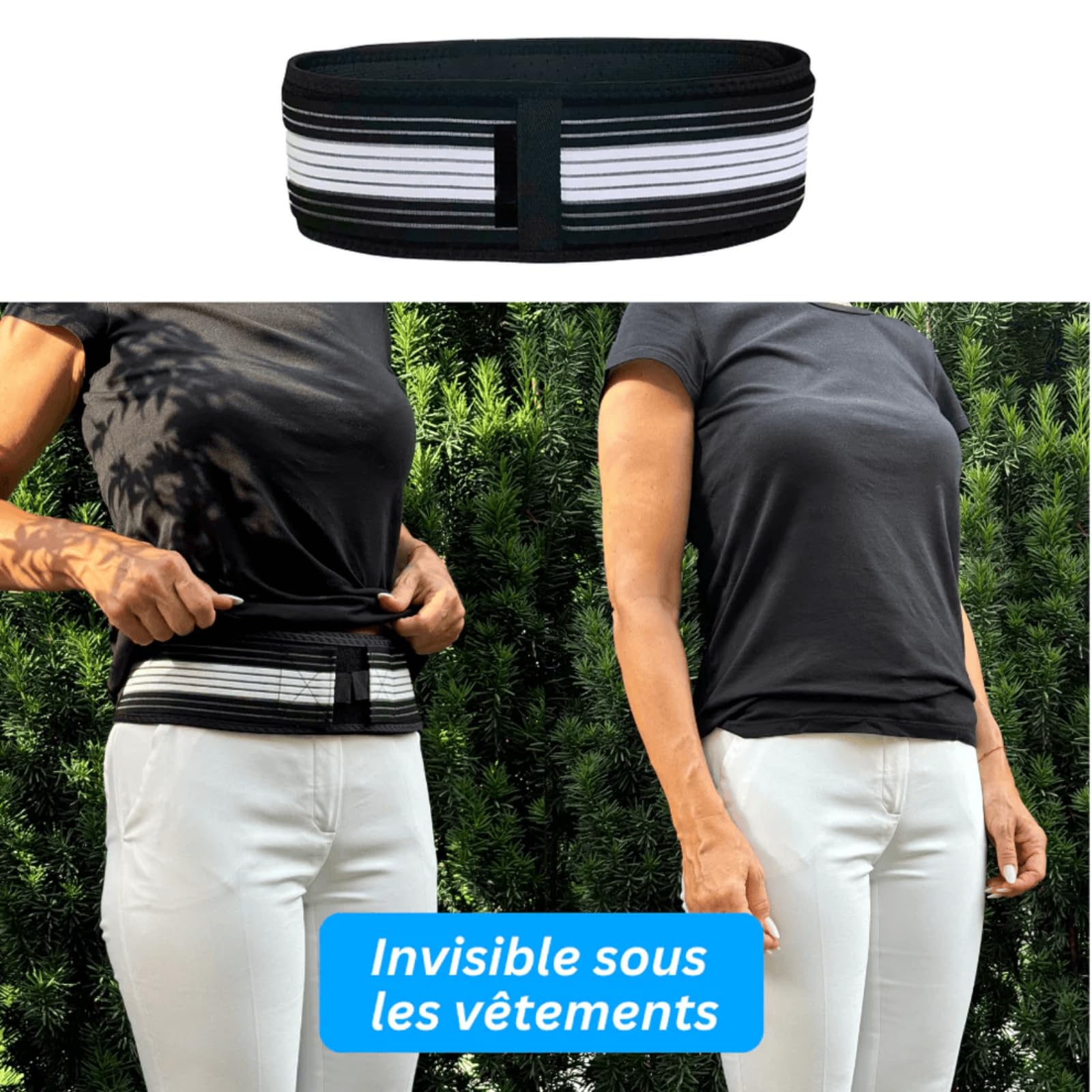 MEIION Ceinture,Bande Abdominale Pelvienne,Soutien Articulation Sacro-iliaque Unisexe,Tissu Respirable Réglable,pour Récupération Post-Partum et Soutien Lombaire