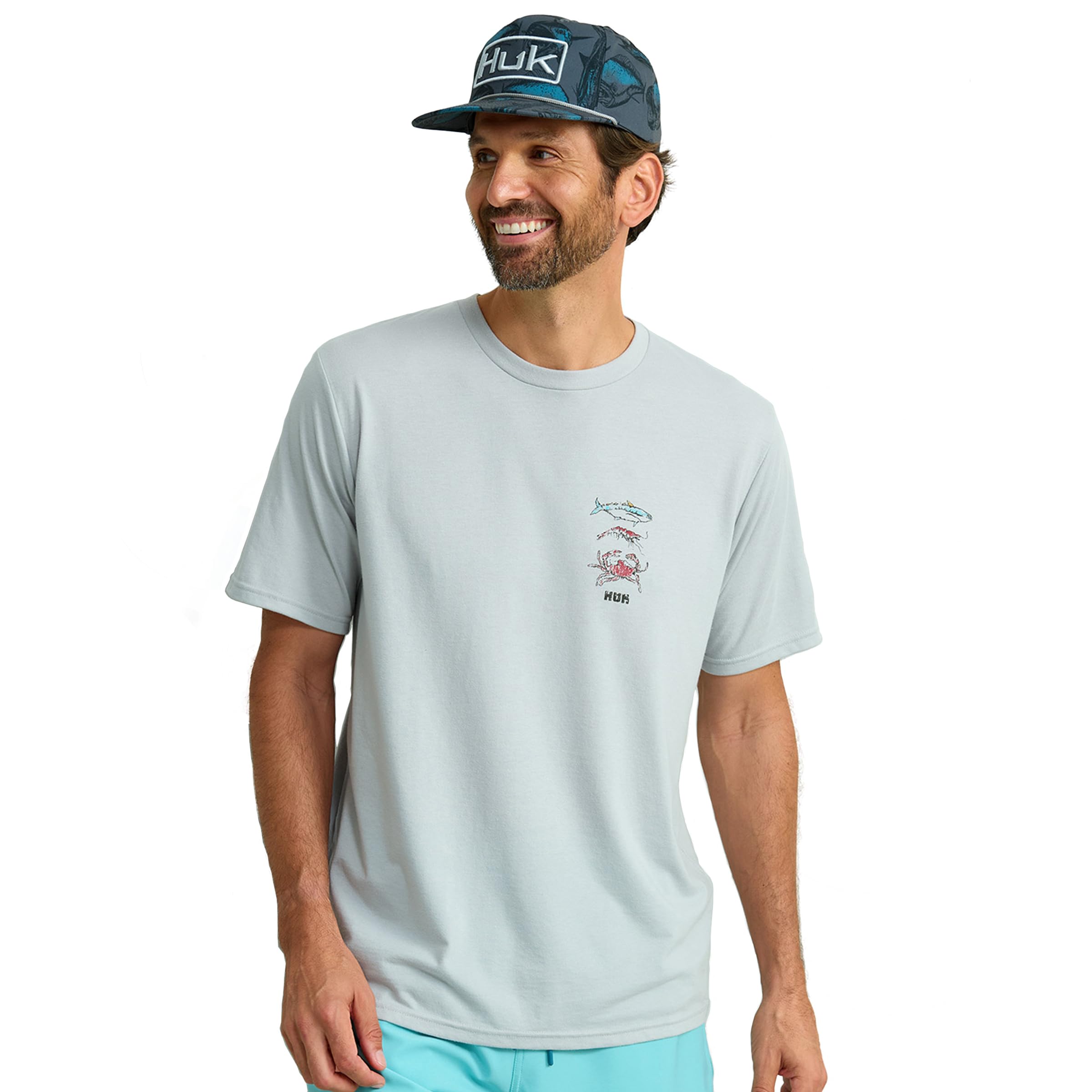 HUK Mens Performance Fishing Logo Tee, Short Sleeve T-Shirt for Men — view 43