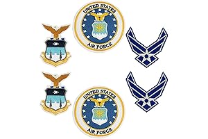 Embroidered Air Force Patches for Uniforms and Clothing 6 Pieces!