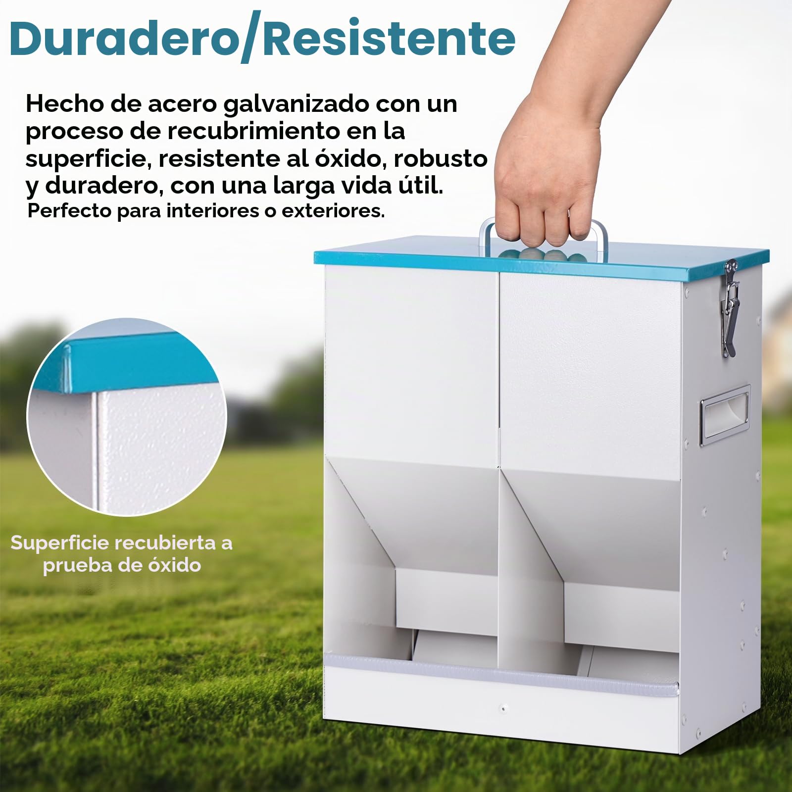 Comedero Gato Automatico 10L Dispensador Comida Gatos y Perros Dispensador de Alimentos para Gatos con Doble Tolva