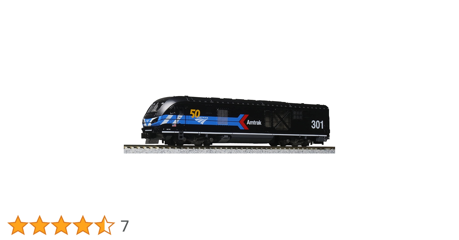新品未使用　KATO 17736-K ALC-42 チャージャー 50周年ロゴ 17-736-K ALC-42 Charger Amtrak Day One #301 50th Anniversary