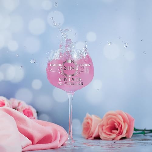 Miniatura 4 de Regalos de cumpleaños para ella, juego de regalo de copa de vino grabada, decoración de cumpleaños divertida para mujeres, esposa, mamá, hermana,