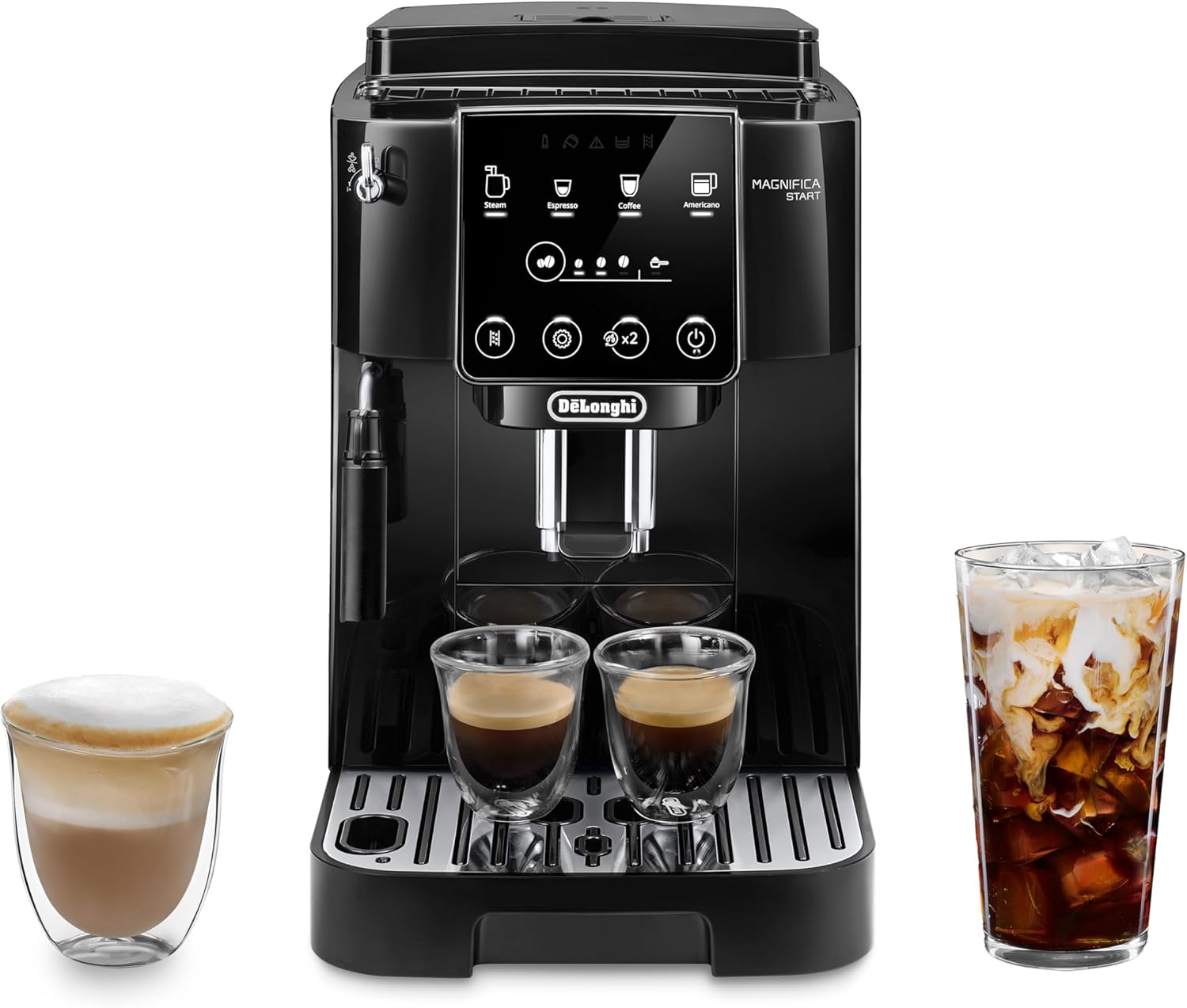 De'Longhi Magnifica Start Automatic Espresso Machine with Manual Milk Frother