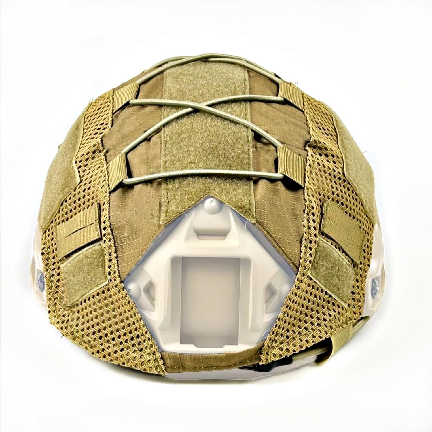 Tactical Helmet Cover Airsoft Helmet Cover for Fast Helmet Paintball Games Military Size M/L (Tan)