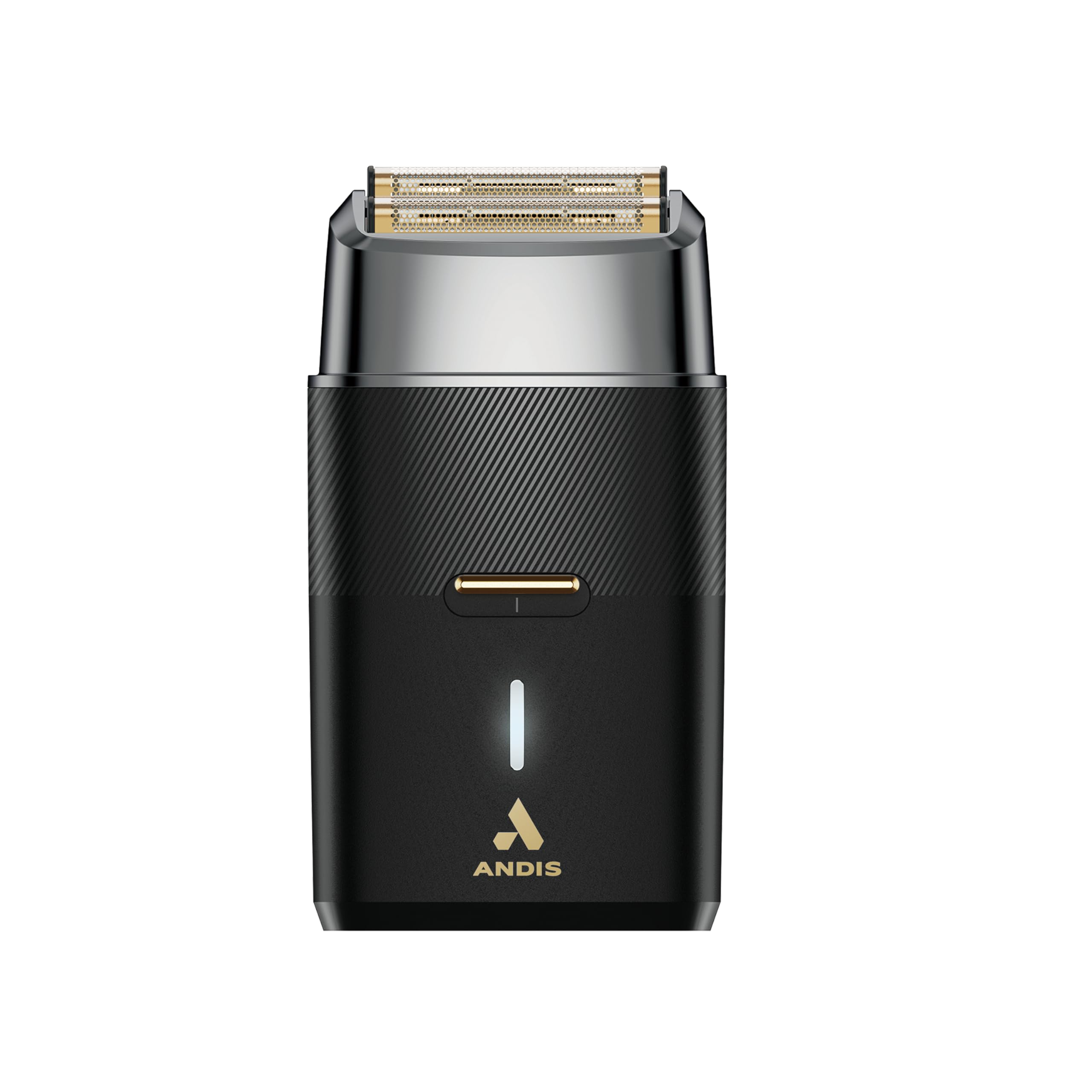 Photo 1 of Andis 563616 Pro Foil Plus II Cordless Shaver, Gold Titanium Foils, Lithium Ion Battery, Includes USB-C Charging Stand, Black