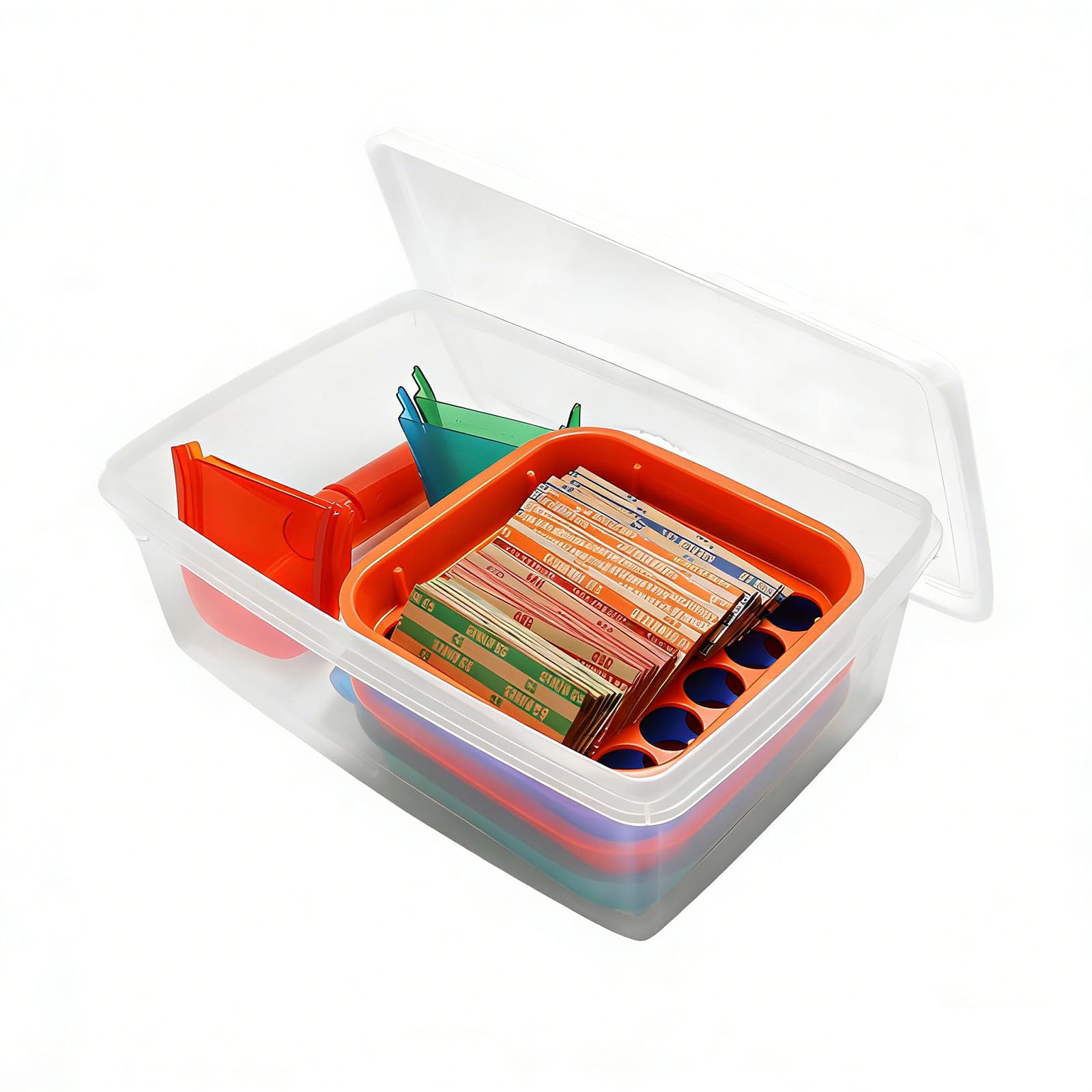 LUCKGONI 100 Piece Coin Wrappers With 4 Counting Tubes And 4 Sorting Trays Color Coded Coin Sorter For Efficient Money Management