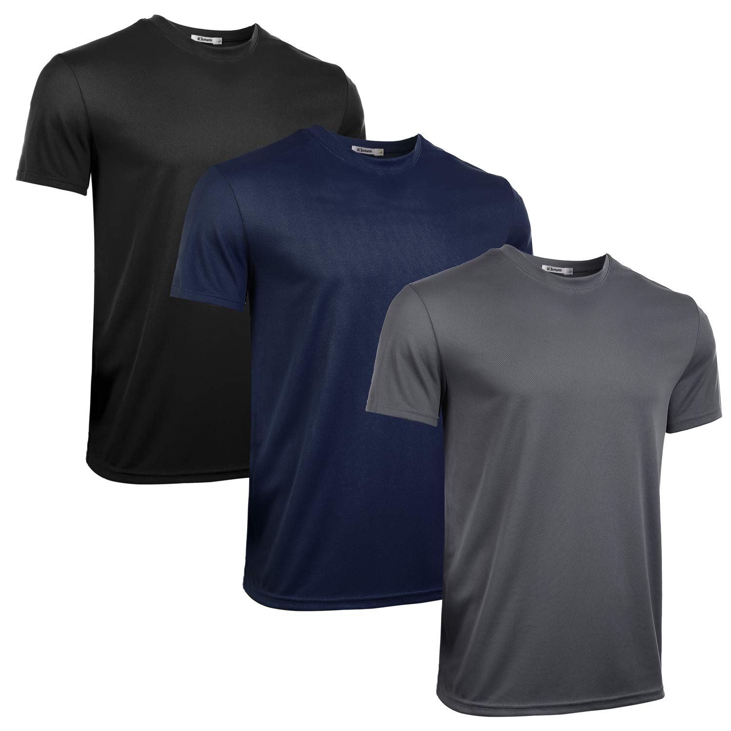 iClosam Maglietta Uomo Manica Corta Casual Traspirante Maglia T-Shirt Palestra Uomo