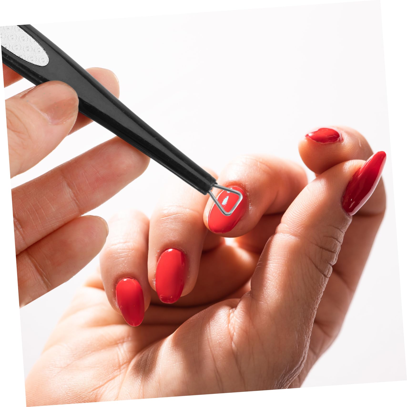 SAFIGLE Stainless Steel Cuticle Pusher Tool Nail Cuticle Remover for Gel Nail Polish Professional Metal Fingernail and Toenail Care Instrument for Manicure and Pedicure