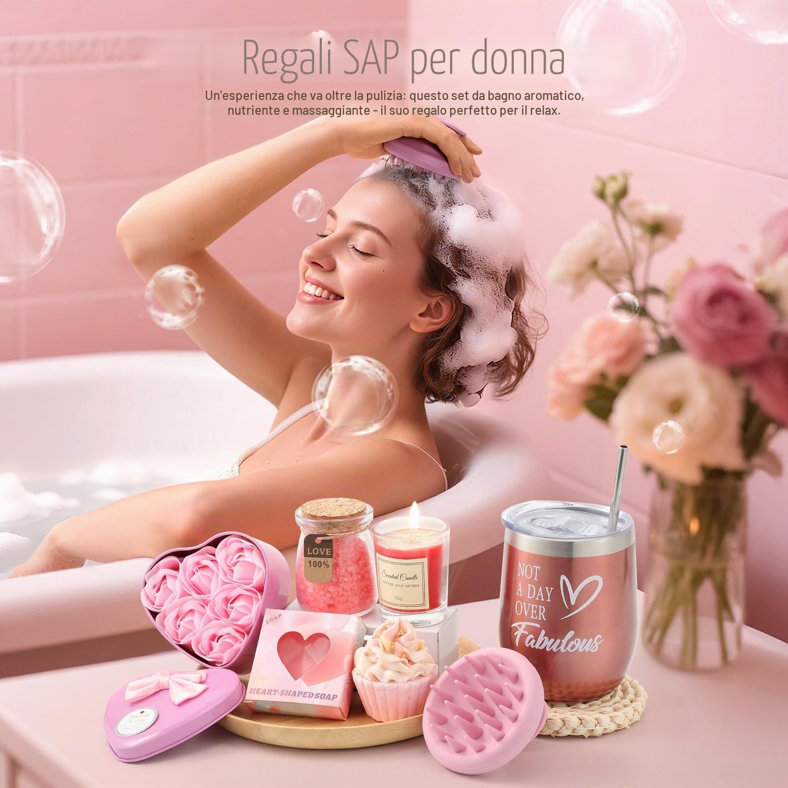 Regalo Donna Compleanno, Set Cofanetto Regalo Donna, Idee Regali Donn per Lei per Moglie, Sorella,Amica, Colleghi